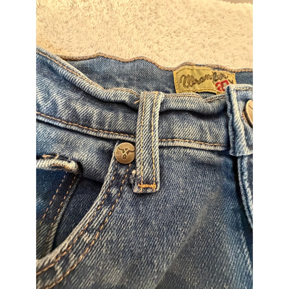 Wrangler 20X Style 42 Vintage Bootcut Jeans Mens 29x34 Blue Denim Mid Wash - Picture 10 of 16